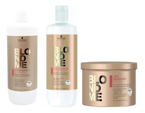 Kit Shampoo Y Acondicionador Blondme All Blondes Rich + Masc