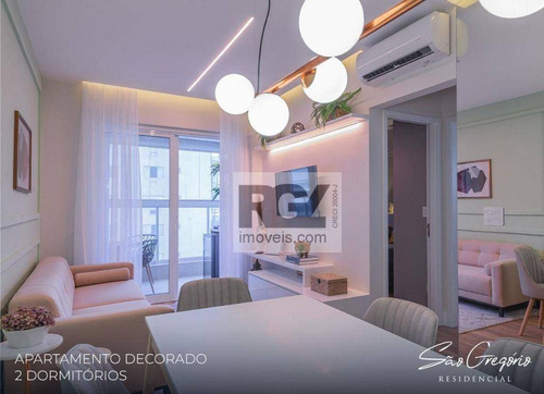 Apartamento Com 2 Dormitórios À Venda, 66 M² Por R$ 690.000,00 - Campo Grande - Santos/sp - Ap5658