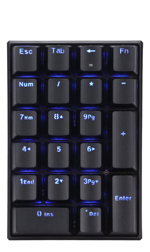 Hilitand Teclado Numerico Mecanico Cable Usb Rgb 21 Numpad