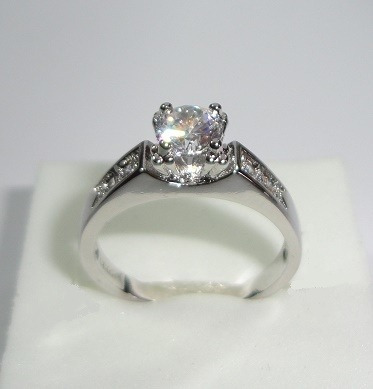 Anillo Compromiso Solitario Pe 925 Talla 7