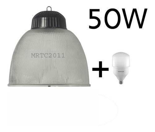 Kit Campana Galponera Policarbonato+lampara Led 50w