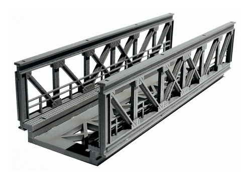 Puente Reticulado Ho 1/87 Para Armar En Madera Corte Laser 