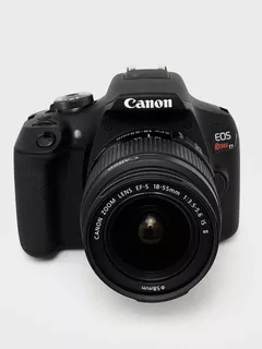 Câmera Canon T7 Com Lente Kit Bolsa Bateria Extra 668 Clicks