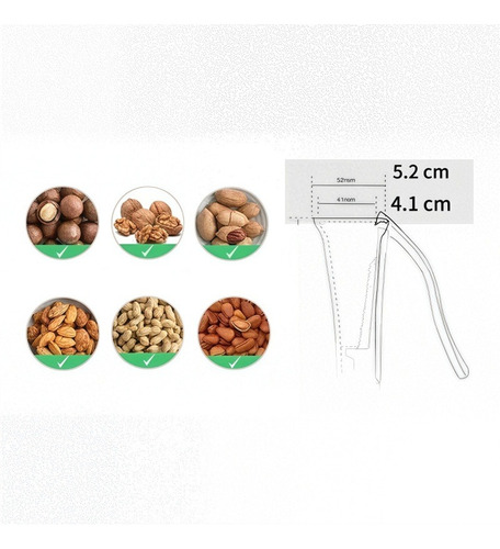 Cascanueces Quebrador De Nueces Pelador Multiusos, 2 Pizas