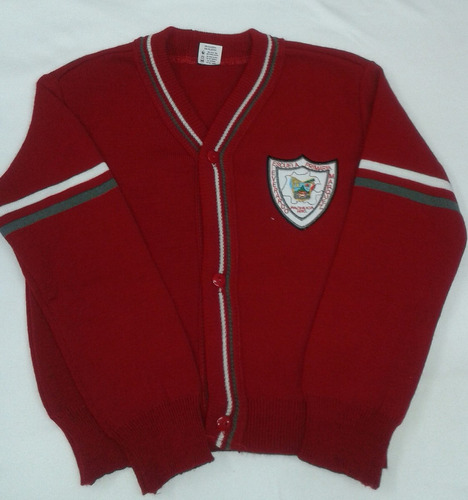 Sweter Escolar Con Bordado Tipo Escudo