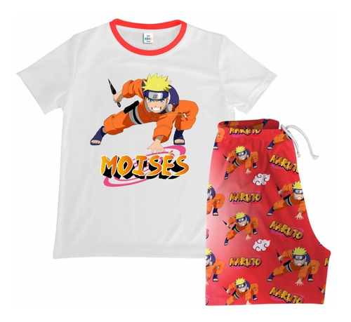 Pijama Short Niña Niño Naruto Shippuden Algodon