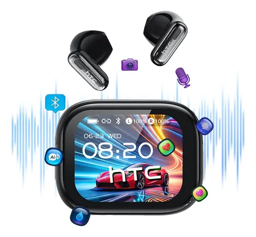 Audífonos In-ear HTC NE68 con Traductor IA, Pantalla Táctil y Cancelación de Ruido ENC