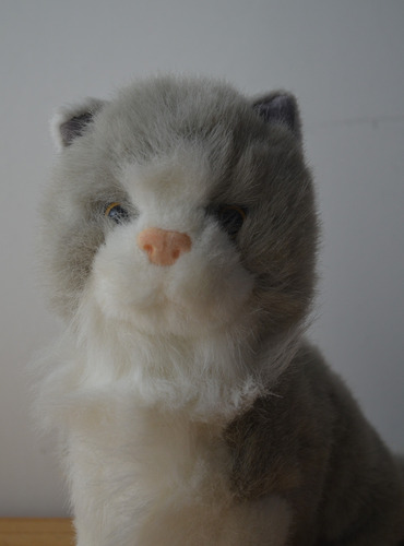 Gato De Peluche 23cm Gris (Usado)