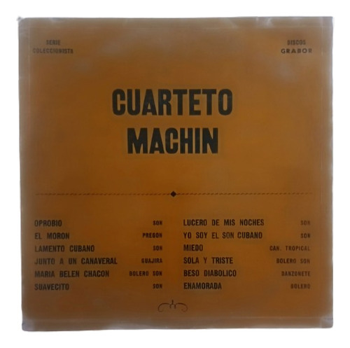 Lp Vinilo Cuarteto Machin - Serie Coleccionista - Macondo R.