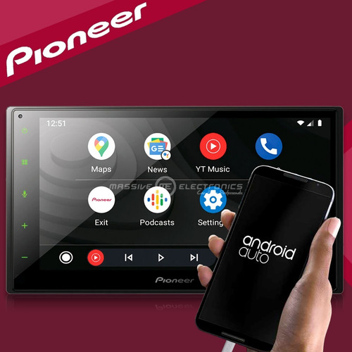 Pantalla Pioneer Dmh-1700nex Carplay Androidauto Usb Bt