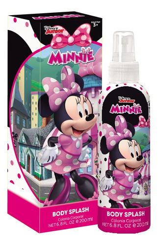 Imagen 1 de 5 de Perfume Para Niñas Disney Minnie Body Splash 200 Ml