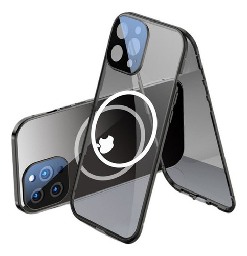 Funda Magnética De Cristal Hd De Doble Cara Para iPhone 14