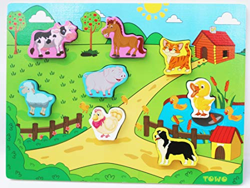 Puzzles De Animales De Madera - Shinnington Farm Animals Puz