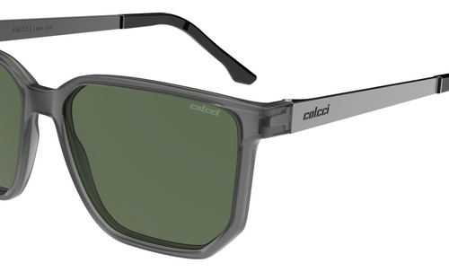 Óculos Solar Colcci Ross C0204d5971 Cinza Fosco Lente Verde