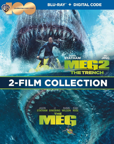 Blu-ray The Meg 1 & 2 / Megalodon 1-2 / Incluye 2 Films