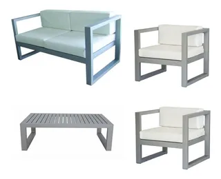 Juego Living Aluminio Exterior Sidney