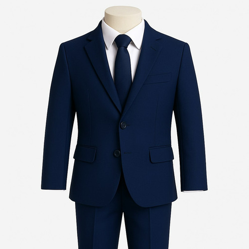 Terno Infantil Para Meninos Moderno Completo Blazer+calça Preto 08