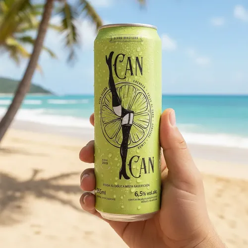 ♡cancan♡ Kit 12 Cancan - Caldo De Cana Limão Gengibre Cachaça 355ml