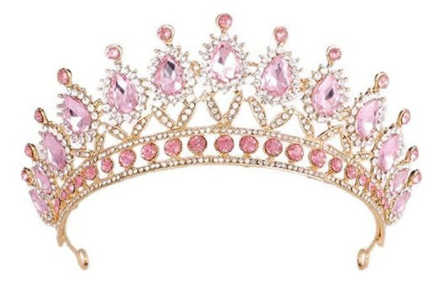 Diadema De Niñas Yadirf Reina Corona Princesa Tiara Rosa Rhi