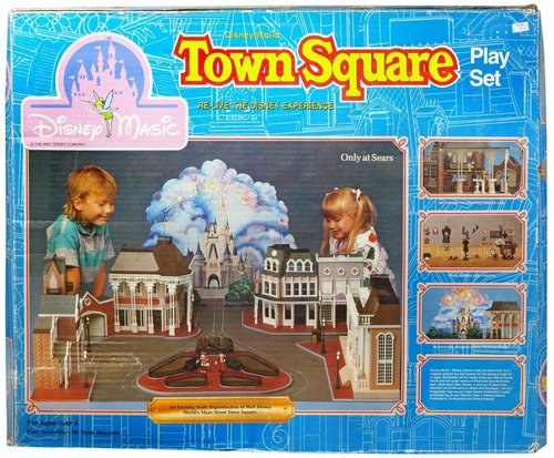 Juguete Armar Playset Vintage 1988 Town Square Disney World