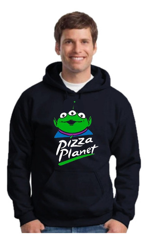 Buzo Canguro Pizza Planet - Toy Story - Unisex Con Capucha