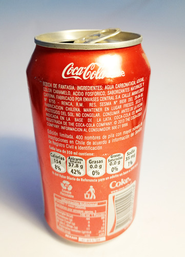 Lata Coca Cola. César. 2013. Colección (Usado)