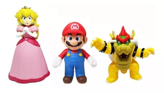 Mario Bros Bowser 3 Muñecos De 12 Cm Odyssey Juguete Peach