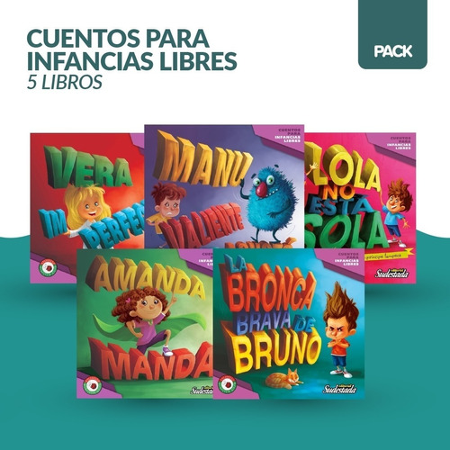 Pack Cuentos Para Infancias Libres 5 Libros - Sudestada