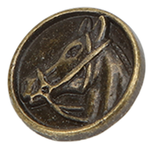 Wj Diy Botões Bronze Antigo Redondo Cabeça De Cavalo Gravura
