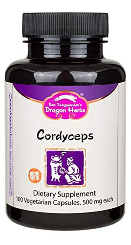 Dragón Hierbas Cordyceps  -500 mg  100 cápsulas