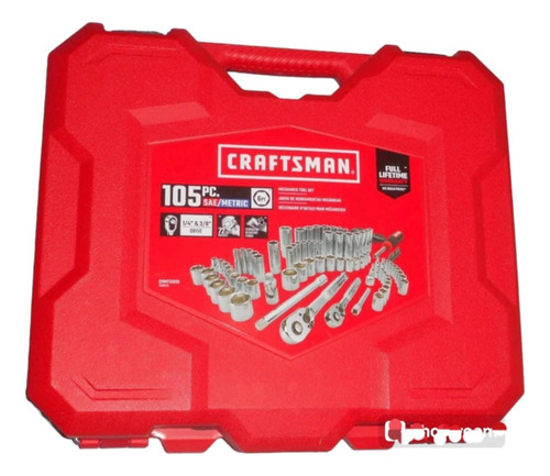 Craftman 105 Piezas Dados 1/4 Y 3/8 Cmmt12023