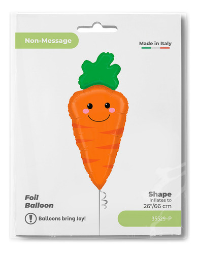 Globo De Frutas Y Verduras 21 Y 26 Pulgadas Naranja Zanahoria