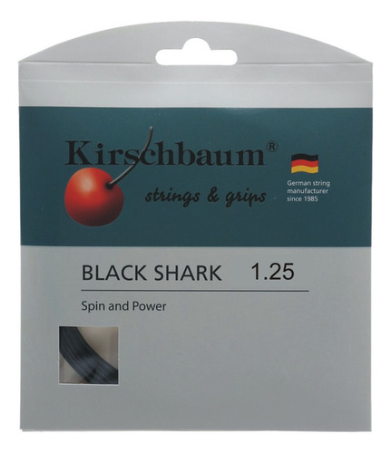 Individual Cuerda Raqueta Tenis Kirschbaum Black Shark +c