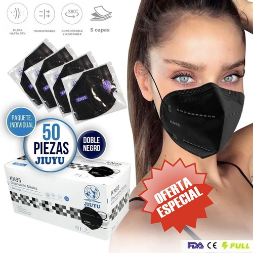 Tapabocas Kn95 Cubrebocas 5 Capas Reutilizable Certificado