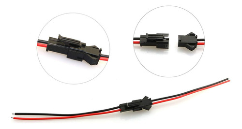 Conector Eléctrico 2 Pin Para Led, 10 Pares