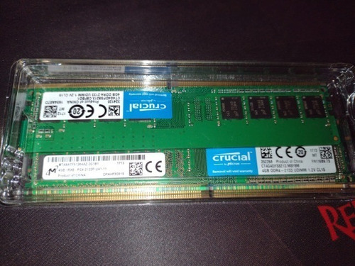 Imagem 1 de 1 de Memória Ram 8gb (2x4) 2133mhz Ddr4