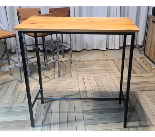 Mesa Alta Retangular Bancada Área Gourmet Bar Jardim 100 Cm