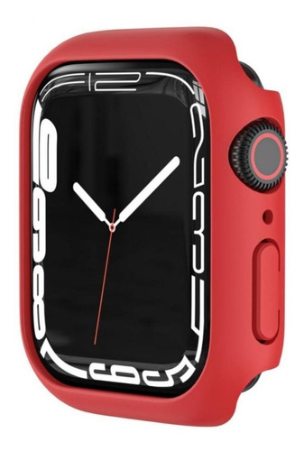 Capa Proteção Com Vidro Integrado Para Apple Watch 8 41m 45m COR E TAMANHO: Vermelho 45mm