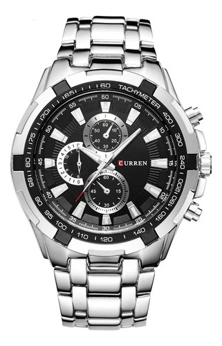 Reloj Curren Ref. 472 Plata/negro