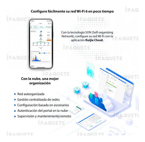 Kit Access Point Wifi + Switch N/a Gigabit 5 Puertos Ruijie