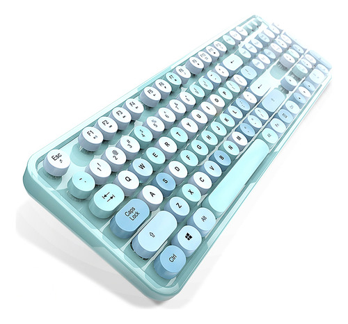 Conjunto De Teclado E Mouse Sem Fio Sweet Mixed Color 2.4g