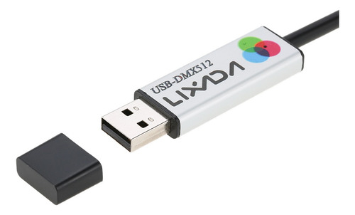 Cable A Computadora Con Adaptador Dmx De Interfaz Usb Lixada