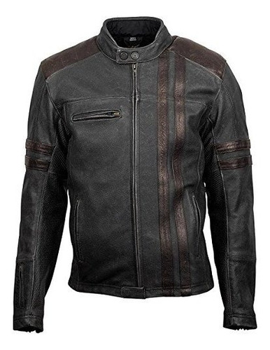 Chaqueta Moto Cuero Scorpionexo 1909 (marrón, Grande)