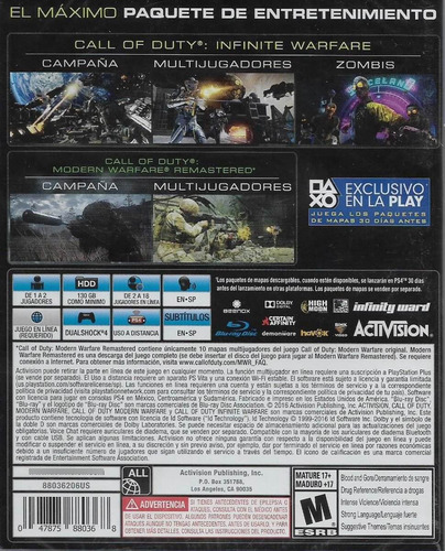 Imagen 2 de 5 de Call Of Duty Infinite Warfare Legacy Edition Ps4