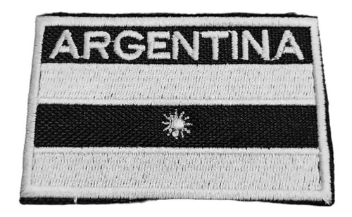 Escudo Parche Bordados Banderas Grande Argentina Con Texto