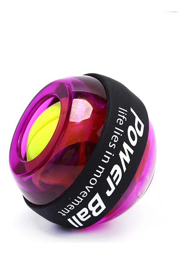 Ejercitador Powerball Giroscopio Led Ejercicio Brazo Morado