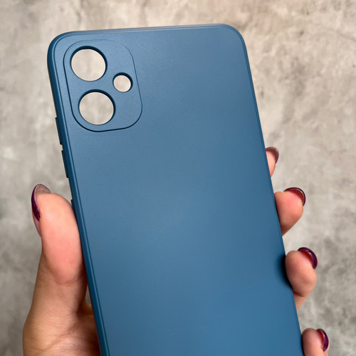 Funda Silicona Cubre Cámara Para Samsung Linea- Coolcase Azul A06