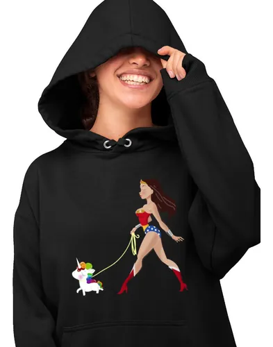 Sudadera Negra Mujer Maravilla2