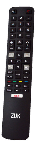 Control Remoto Tv Rca Hitachi Le32smart14 Netflix 532 Zuk