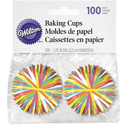 Mini Tazas Para Hornear Wilton Color Wheel, 100 Unidades